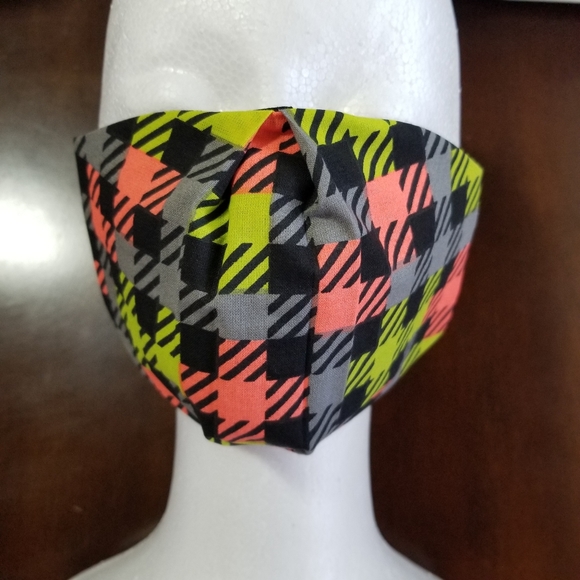 Hand Crafted Other - Kids - Neon 80s Style Cotton Facemask